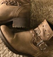 Leder Stiefeletten, in taupe, Gr. 40 Bayern - Fürth Vorschau