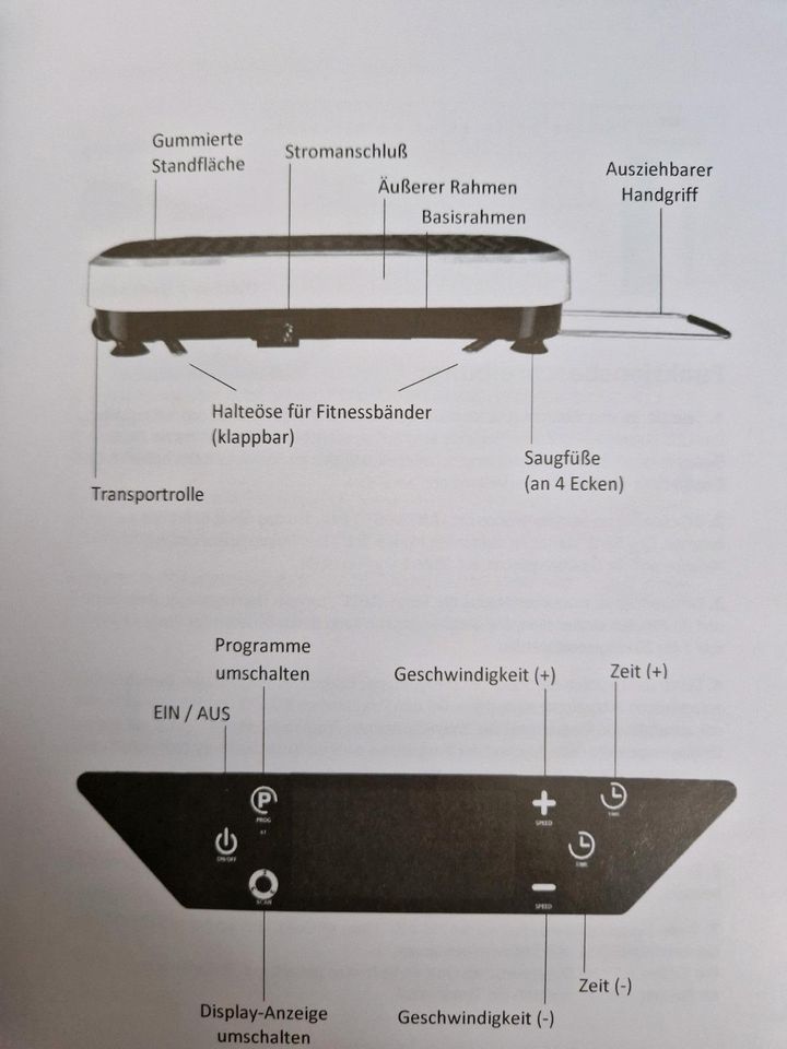 Vitaplate SE Vibrationsplatte mit Fernbedienung in Rosenthal