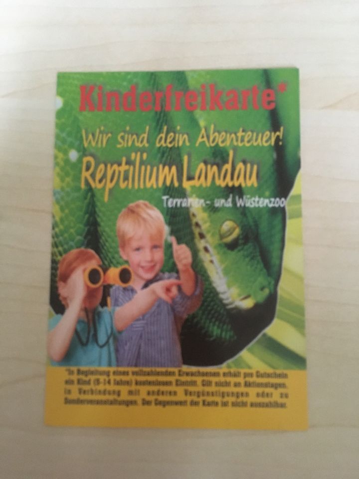 Reptilium Landau Freikarte in Rheinstetten