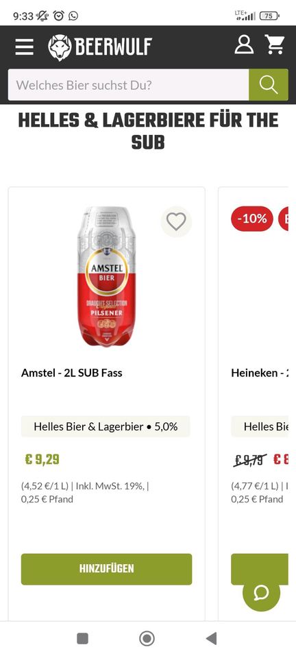 Sub Bierzapfanlage in Großenaspe