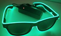 Sonnenbrille  mit Lichtfunktion Grün leuchtet Party Disco Nordrhein-Westfalen - Warstein Vorschau