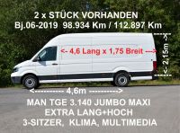 MAN TGE 3.140 MAXI JUMBO ÜBERHANG EXTRA LANG + HOCH Niedersachsen - Hessisch Oldendorf Vorschau