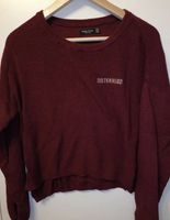 Roter Pulli mit Aufdruck „Sisterhood“ Bershka Bayern - Oerlenbach Vorschau