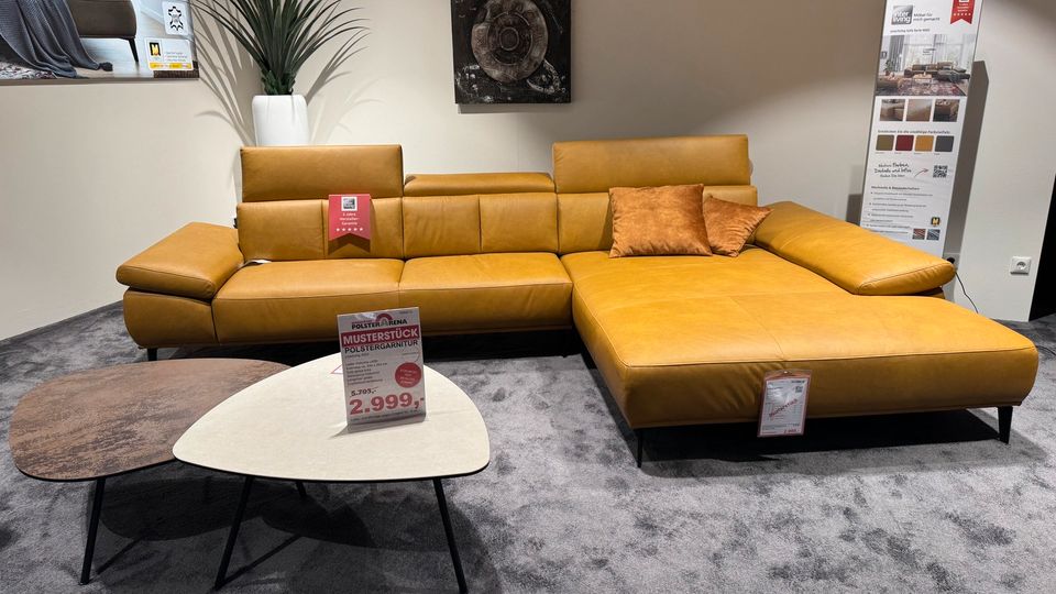 Polstergarnitur Sofa Leder Interliving 4002 PolsterArena in Dormagen