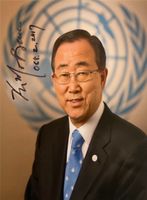 Ban Ki-Moon - Original Autogramm - Südkorea Diplomat & Politiker Nordrhein-Westfalen - Krefeld Vorschau