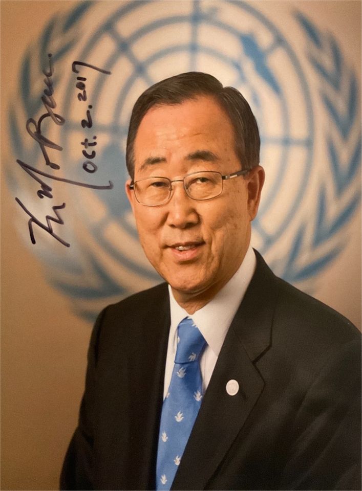 Ban Ki-Moon - Original Autogramm - Südkorea Diplomat & Politiker in Krefeld