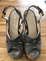 PRADA Wedges Sandale - Sommerschuh - Größe: 37 Brandenburg - Heidesee Vorschau