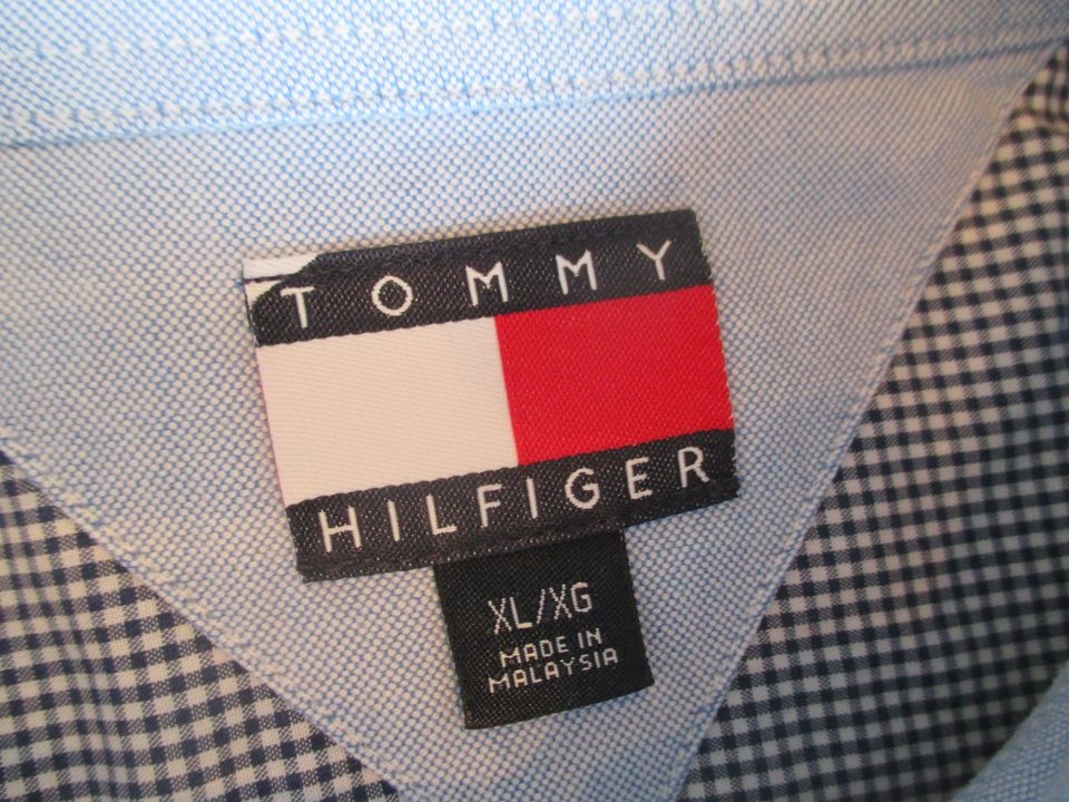 orig Tommy Hilfiger Hemd, XL Blau weiss kariert in Barsinghausen