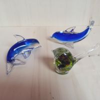 Glasfiguren Glasdelfine Glasdeko blau Glasvogel Nordrhein-Westfalen - Hünxe Vorschau