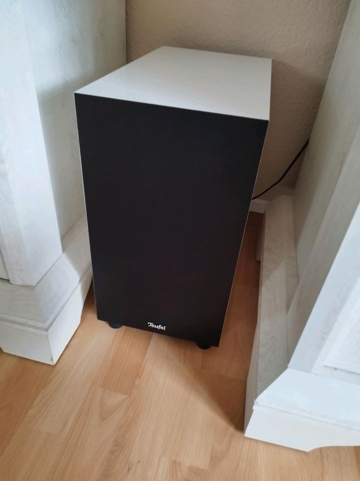 TEUFEL Soundbar + Subwoofer-Weiß + Fernbedienung in Bad Gottleuba-Berggießhübel