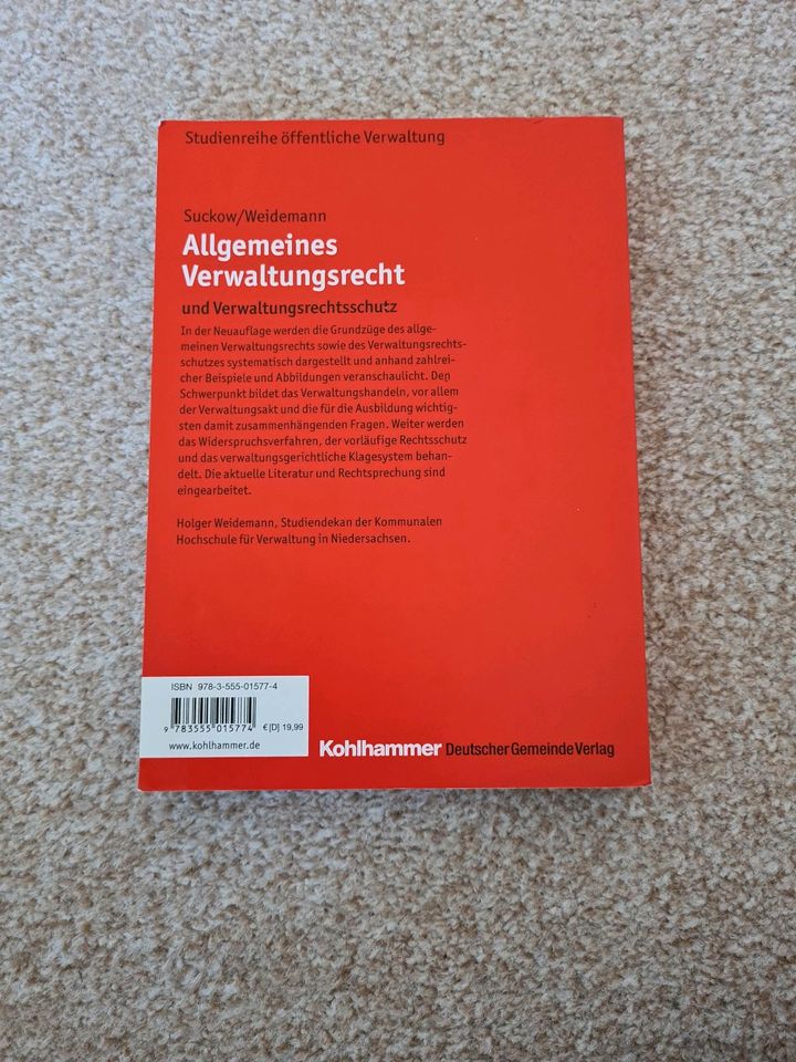 Allgemeines Verwaltungsrecht und Verwaltungsrechtsschutz in Neustadt am Rübenberge