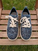 Mädchen Damen Frauen Schuhe Halbschuhe Blau Muster Größe 36 Niedersachsen - Lehrte Vorschau