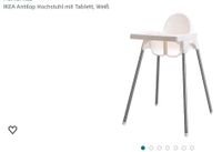 ANTILOP Kinderhochstuhl mit Tablett, weiß/silberfarben Rheinland-Pfalz - Gusterath Vorschau