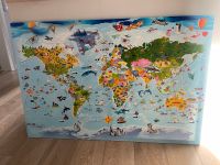 Leinwand Weltkarte Kinder 120x80 Niedersachsen - Seevetal Vorschau
