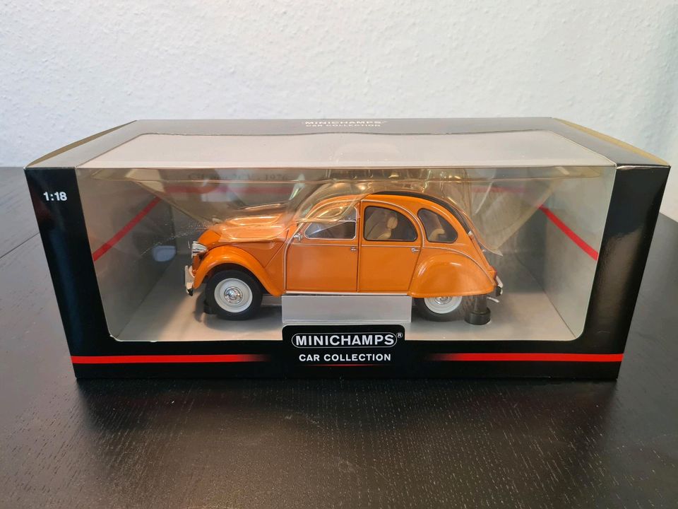 Minichamps Citroën 2cv 1976 Orange 1/18 OVP in Hamburg