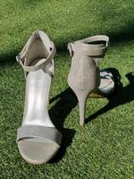 Damen Hohe Schuhe 40 Silber Bayern - Germering Vorschau