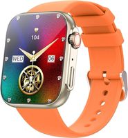 SmartWatch 44mm Orange - Anruf Fitness Blut Herz Schlaf Funktion Hessen - Bad Hersfeld Vorschau