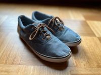 Kommunion Fest Hochzeit Sneaker Stoff grau blau Jeans-Optik Gr 38 Baden-Württemberg - Bad Schussenried Vorschau