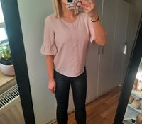 Rosa Kurzarm Bluse Shirt von Vero Moda Mülheim - Köln Buchforst Vorschau