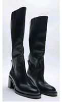 #NEU# ZARA Stiefel Lederstiefel hoher Schaft Absatz Gr.40 NP 99 Schleswig-Holstein - Trittau Vorschau