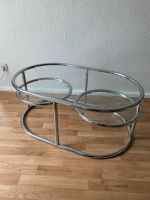 Vintage 80s Chrom Glas Couchtisch Coffeetable Schwenktisch Berlin - Köpenick Vorschau