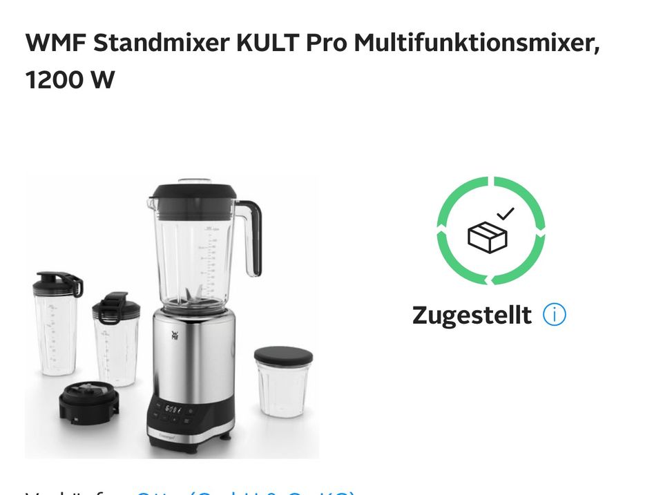 WMF Standmixer Kult Pro 1200 W *  3 Becher inkl. in Hamburg