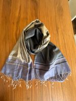 Emporio Armani Wildseide Foulard Stola Schal Taupe Blau Beige Hamburg-Mitte - HafenCity Vorschau