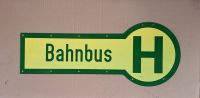 BAHNBUS HALTESTELLE DEUTSCHE BUNDESBAHN SCHILD BLECHSCHILD Bayern - Marktleuthen Vorschau