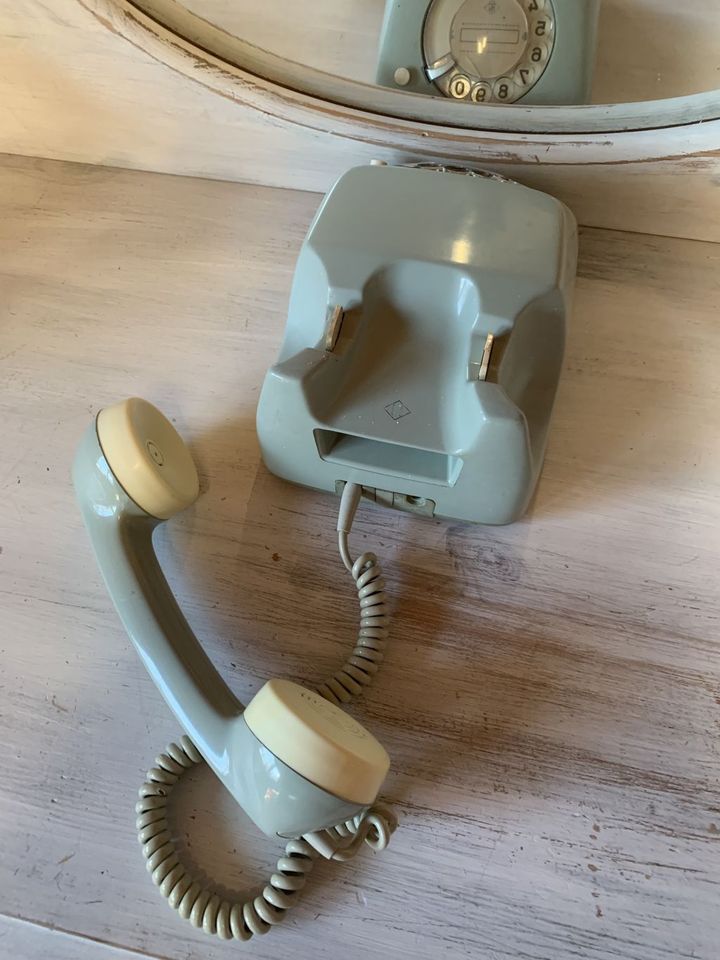 Altes Telefon,T&N E 2 Grau,  Wählscheibentelefon  60er 70er in Rotenburg