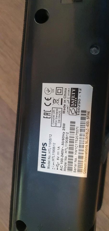 Philips Soundbar Booster HTL1190B12 in Saalfeld (Saale)