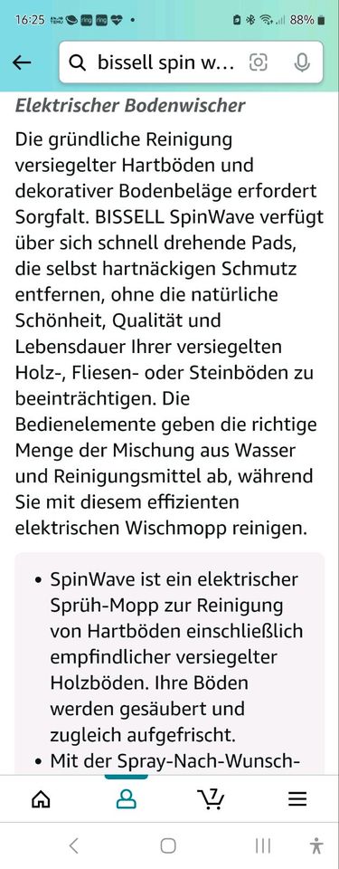 Bissell 20522 Spinwave in Obertraubling