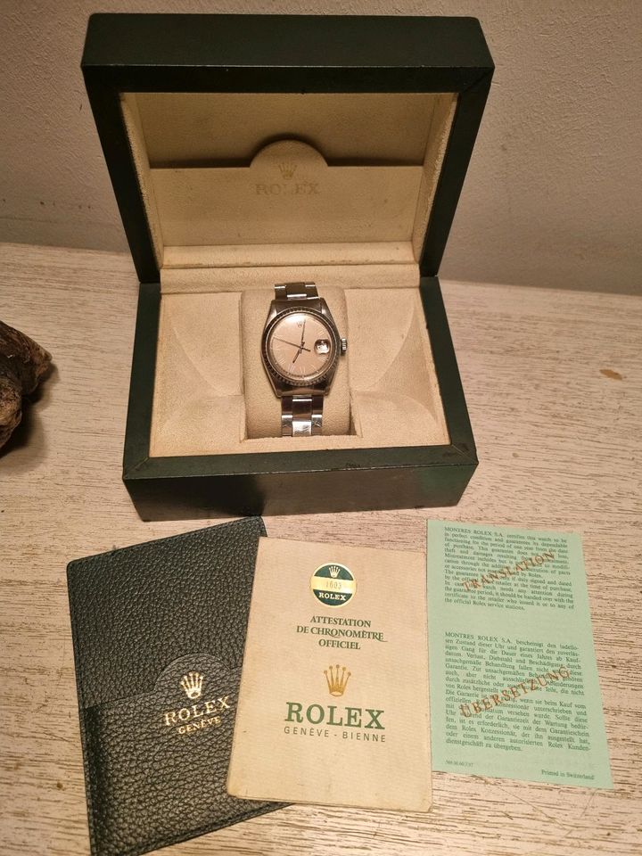 Ultra seltene Grey Buckley Rolex Datejust Ref.1603 Box/Papiere!!! in Rodgau