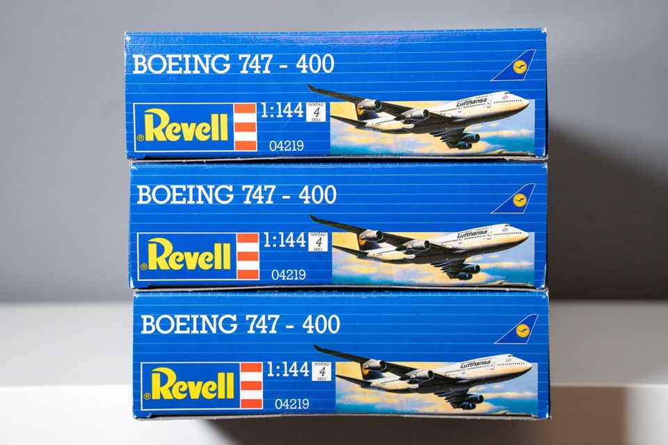 3x Revell 04219 - Boeing 747-400 Lufthansa 1:144 - OVP in Hamburg