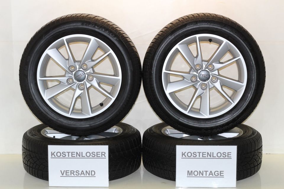 Audi A4 8W B9 Alufelgen 205/60 R16 92H Winterreifen 6MM in Brackenheim