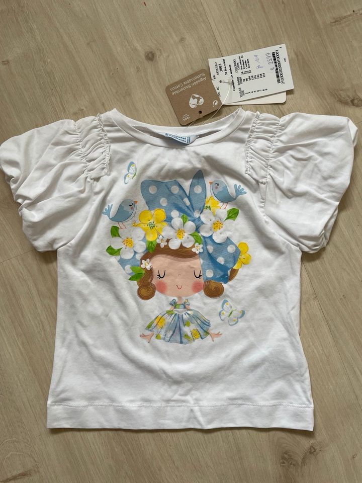 Mayoral T-Shirt Gr 104 neu Sommermädchen Puffärmel in München