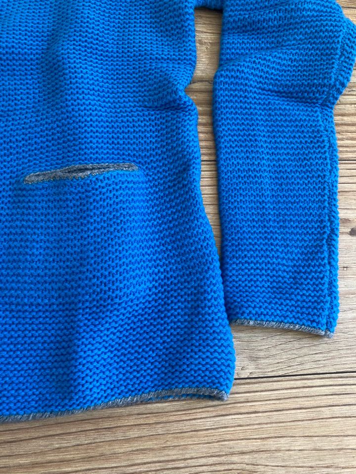 NEU Strickjacke Lammwolle Wolle Peek & Cloppenburg Grau Blau L in Dresden