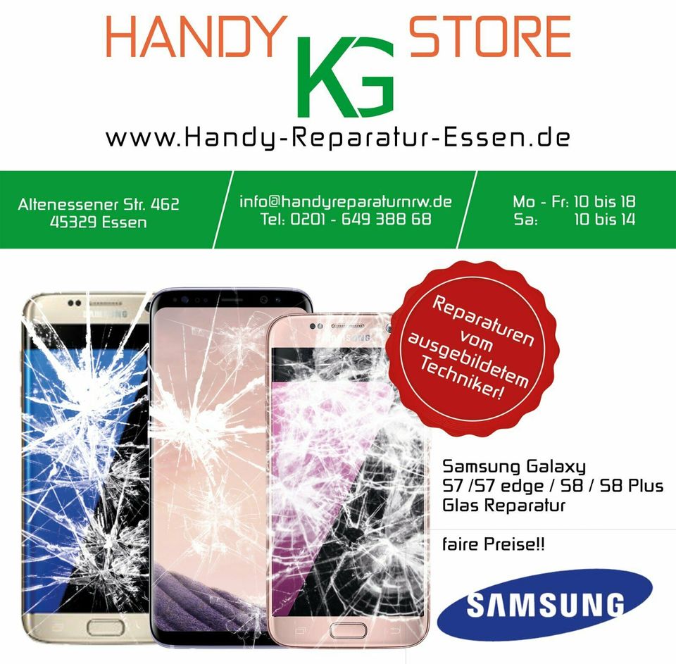 Glas Touchscreen Reparatur mit OCA verfahren für Samsung S8 usw in Essen