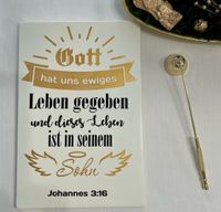 Bibelvers auf Sperrholz ~ christlich ~ Geschenk ~ Handmade ~ Deko Bayern - Landshut Vorschau