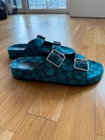 Gucci Strap Slide Sandal blau Leder Größe 10 Hamburg-Mitte - Hamburg Altstadt Vorschau