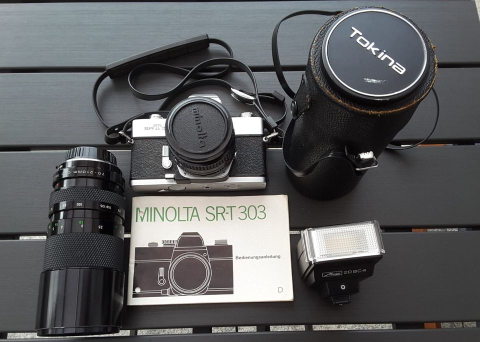 Spiegelreflexkamera Fotoapparat Minolta SRT 303 B Objectiv Anleit in Recklinghausen
