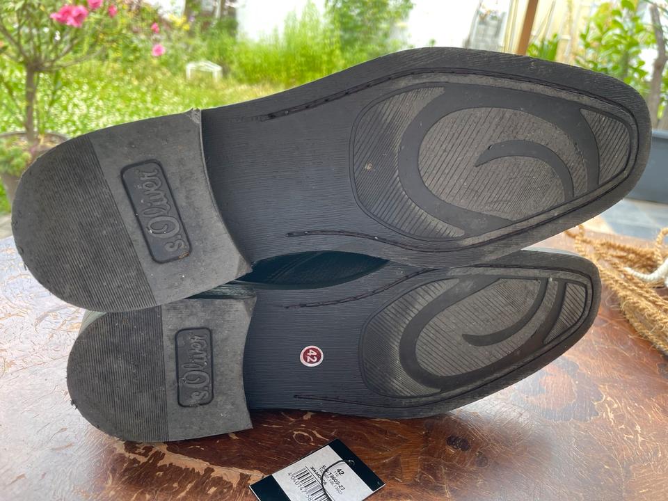 S.Oliver Halbschuhe, Herren, Leder, Farbe dunkelbraun Gr. 42 in Saulheim