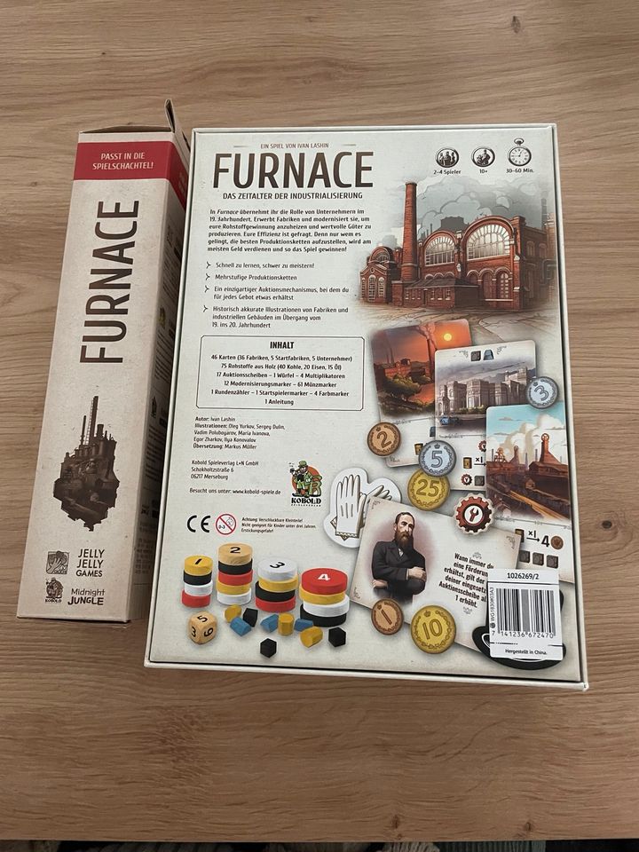 Brettspiel - Furnace inkl. Playmate und Promokarte in Lübeck