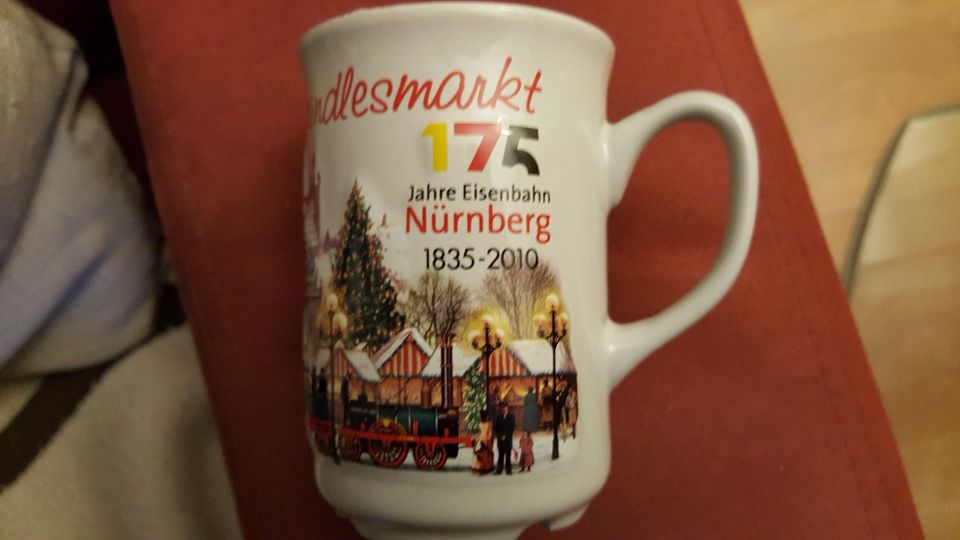 175 Jahre dt. Bahn Sonderedition Becher 2010 Christkindlesmarkt in Nürnberg (Mittelfr)