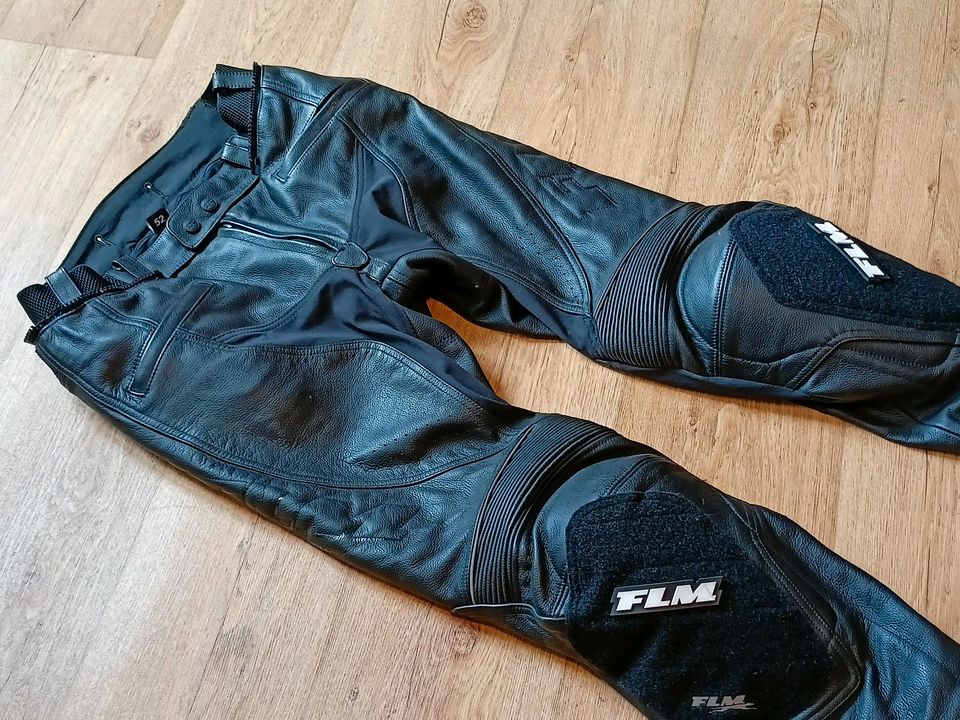 FLM Motorradlederhose Shooter Gr. 52 *wie neu* in Gau-Odernheim