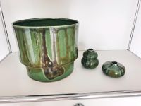 ☆ H&M HOME ÜBERTOPF VASEN GRÜN RETRO VINTAGE STEINGUT Bochum - Bochum-Nord Vorschau