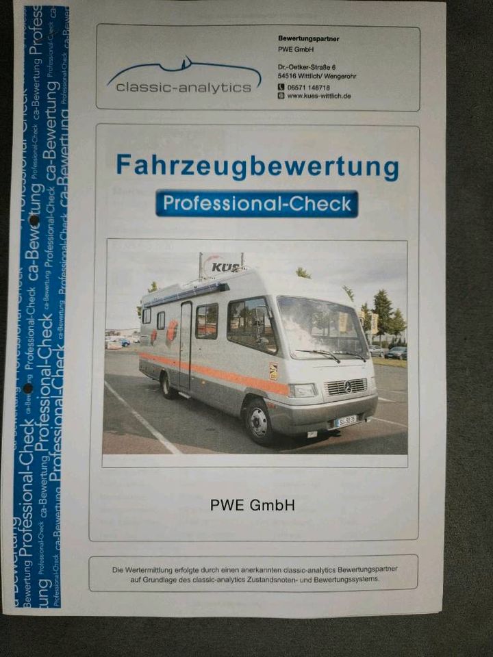 Vario Mobil Star 800 auf MB 814 D, H-Kennzeichen, TÜV in Osann-Monzel