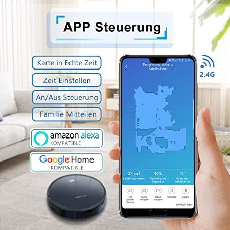 Staubsauger Roboter WLAN Saugroboter mit Raumkarte in Echtzeit in Marbach am Neckar