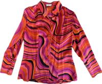 Taillierte Escada Seiden Bluse Gr. 34 in Space Age Farben 2000e Kr. München - Ismaning Vorschau