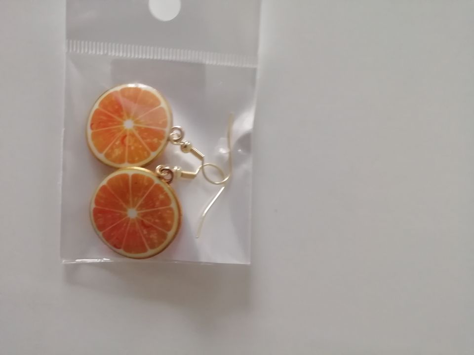 Modeschmuck  Ohrhänger als Orangenscheibe in Nistertal