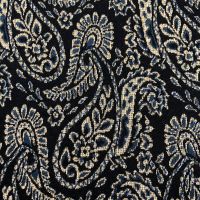 Jersey dunkelblau gold Paisley elastisch elegant 165 x 113 cm Brandenburg - Dallgow Vorschau